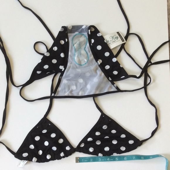 👙FINAL MARKDOWN⬇️NWT Blk/Wh Polka Dot bikini - Picture 5 of 5